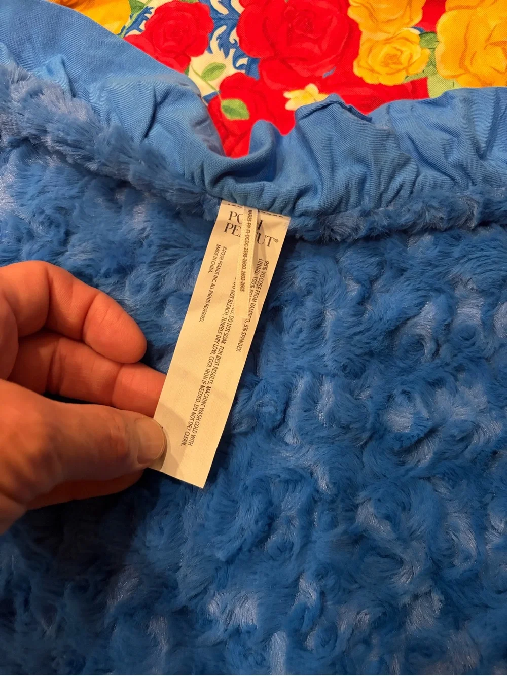 Posh Peanut Rose Dreams & Riley Ruffled Luxette Patoo Blanket